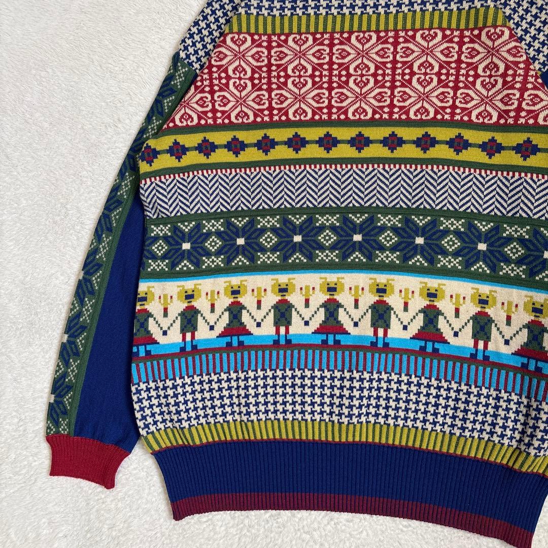 【美品】オレボレブラ OLLEBOREBLA アルベロベロ ジャガードニット