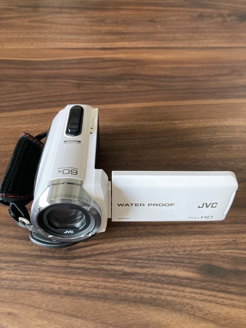 JVC フルHD ビデオカメラ 60倍ズーム 防水　専用ケース付き