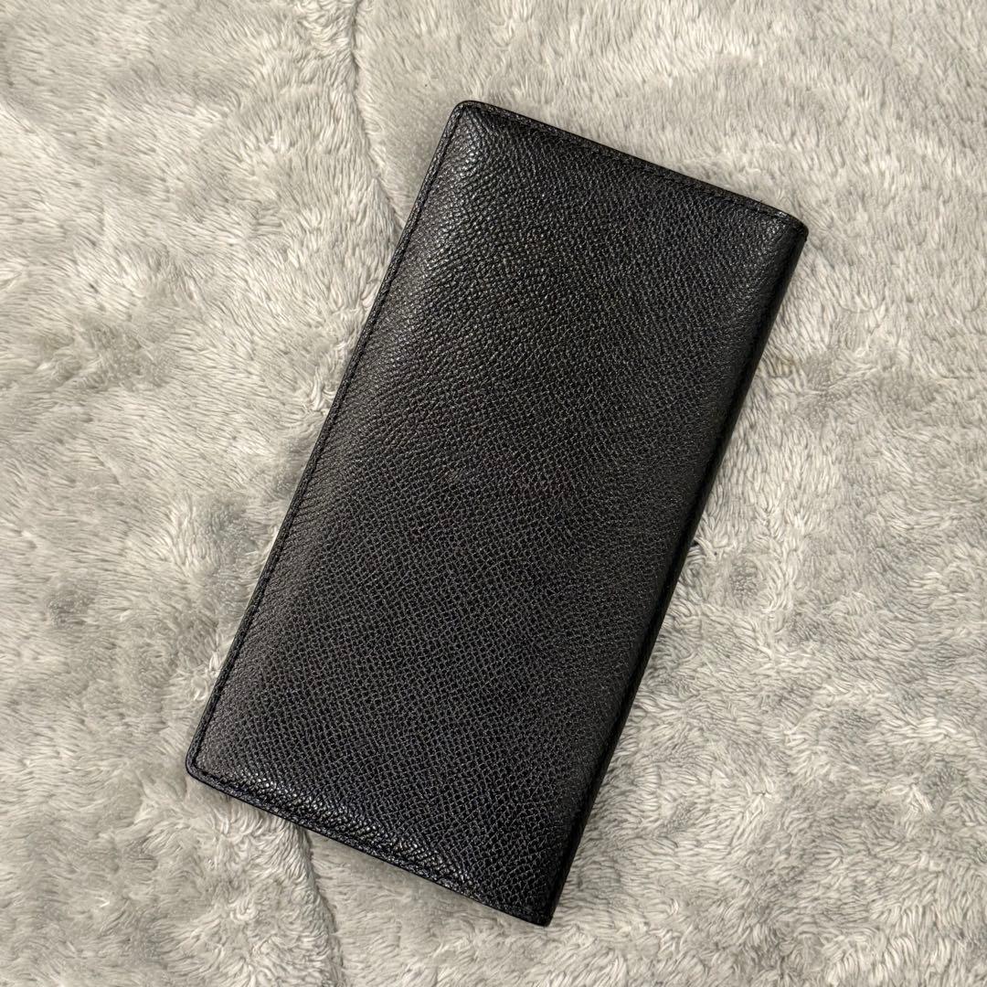 ⭐️極美品⭐️　カミーユフォルネ　長財布　旧ロゴ　二つ折り財布　レザー　黒