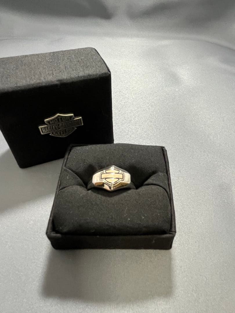 ハーレーダビッドソン　シルバー925+10金のリング　us11