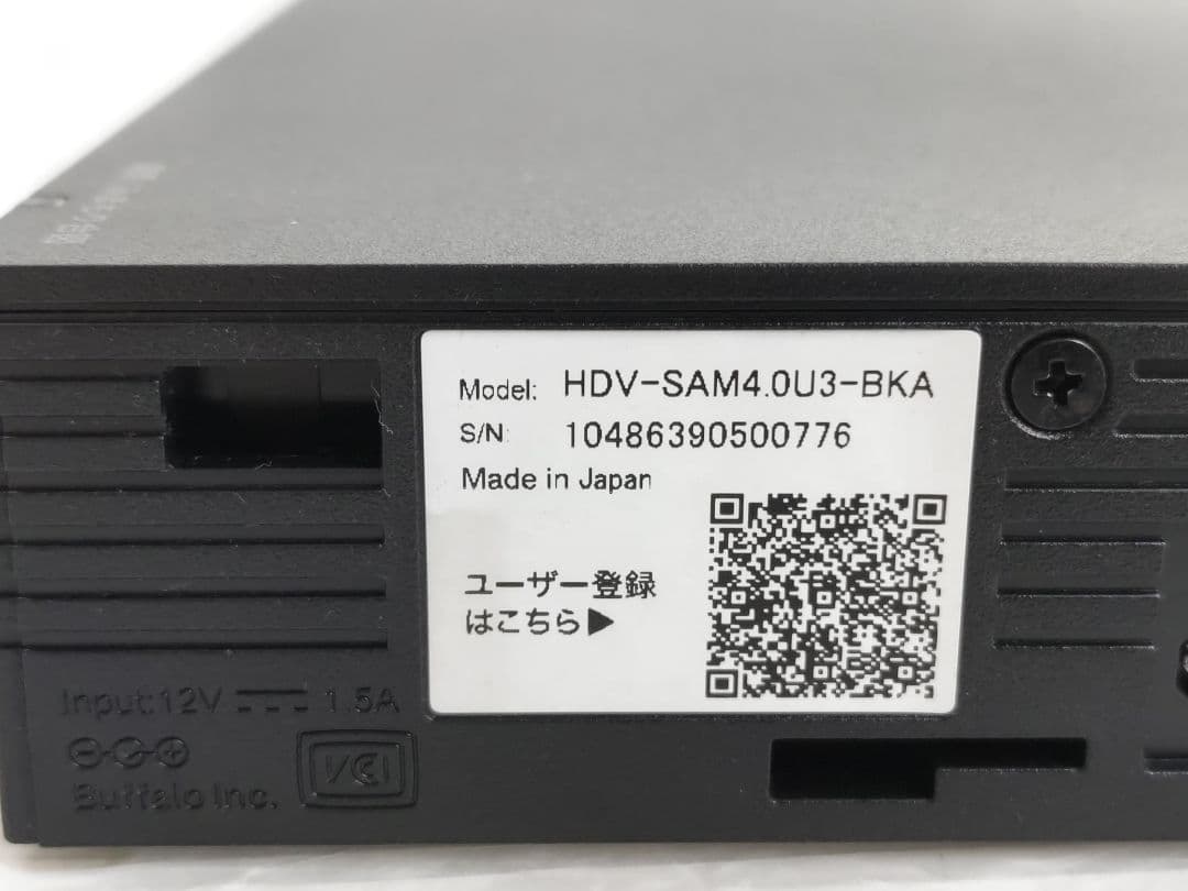 BUFFALO 4.0TB 外付けHDD HDV-SAM4.0U3-BKA