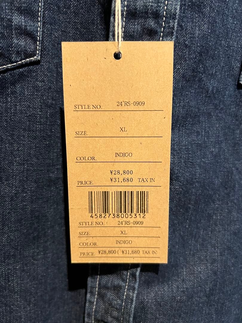 RATS/DENIM SHIRT（INDIGO）XL デニムシャツ