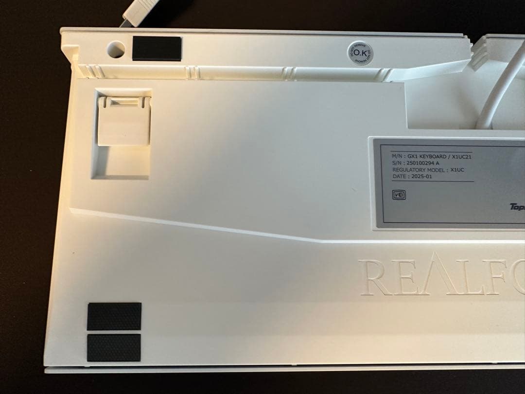 キーボード REAFFORCE GX1 WHITE X1UC21 45G