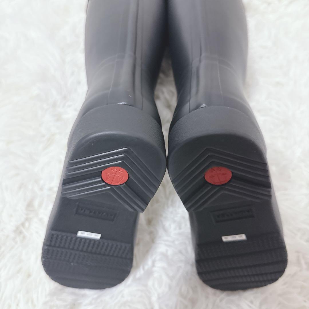 未使用　HUNTER レインブーツ　23cm UK4ロングブーツ　長靴