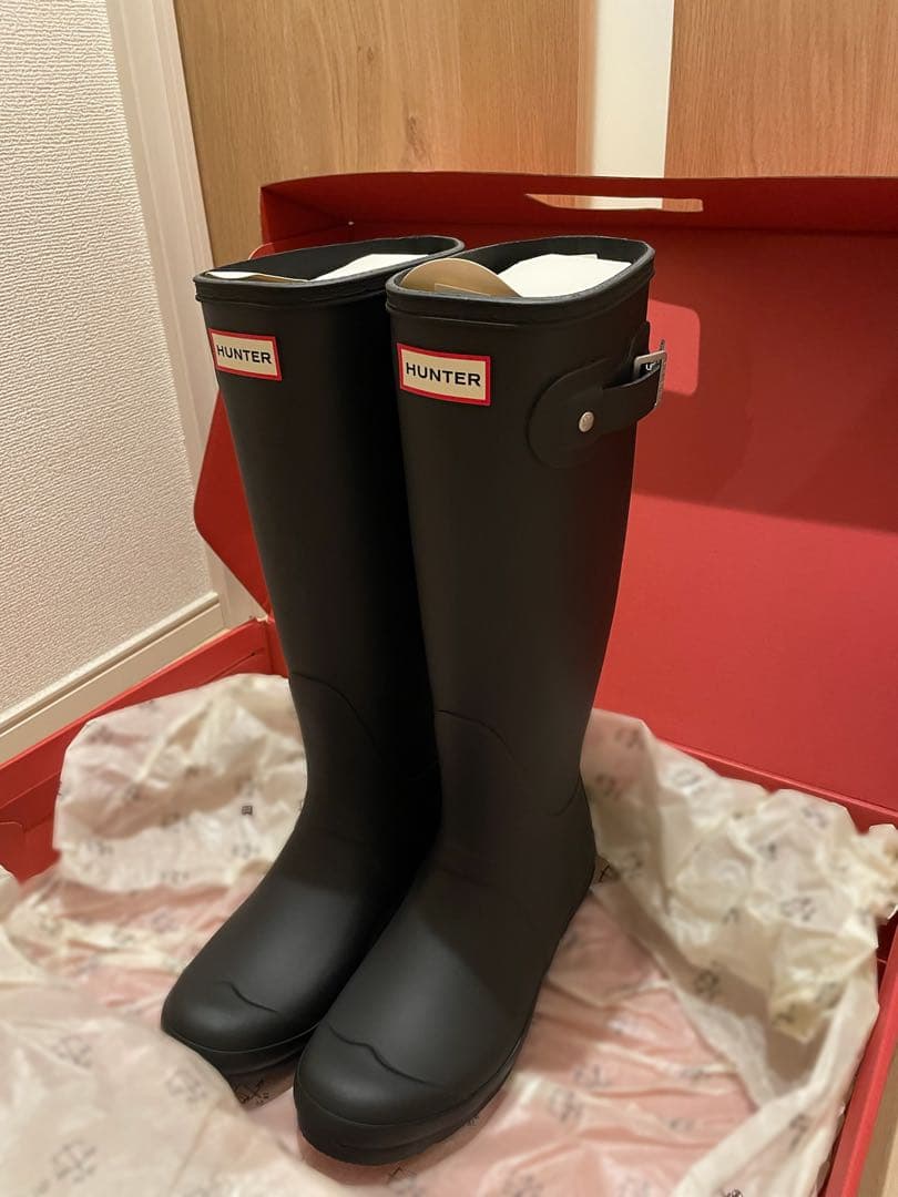 新品　HUNTER WOMENS ORIGINAL TALL BOOT 24cm