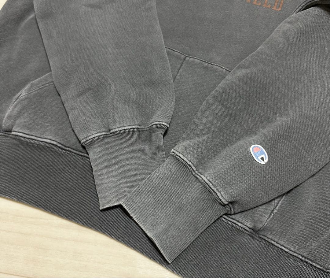 00s old stussy × champion 後付けパーカー