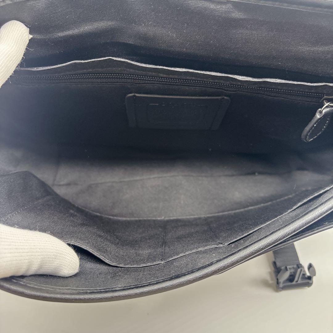 極美品 COACH コーチ レザー 2WAYメッセンジャーバッグ ハンドバッグ