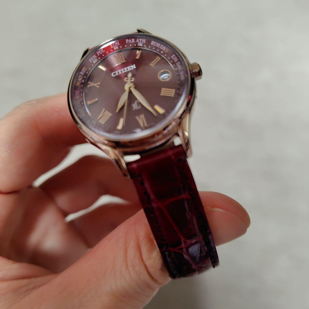 シチズン クロスシー EC1164-02W レディース クロコ　腕時計