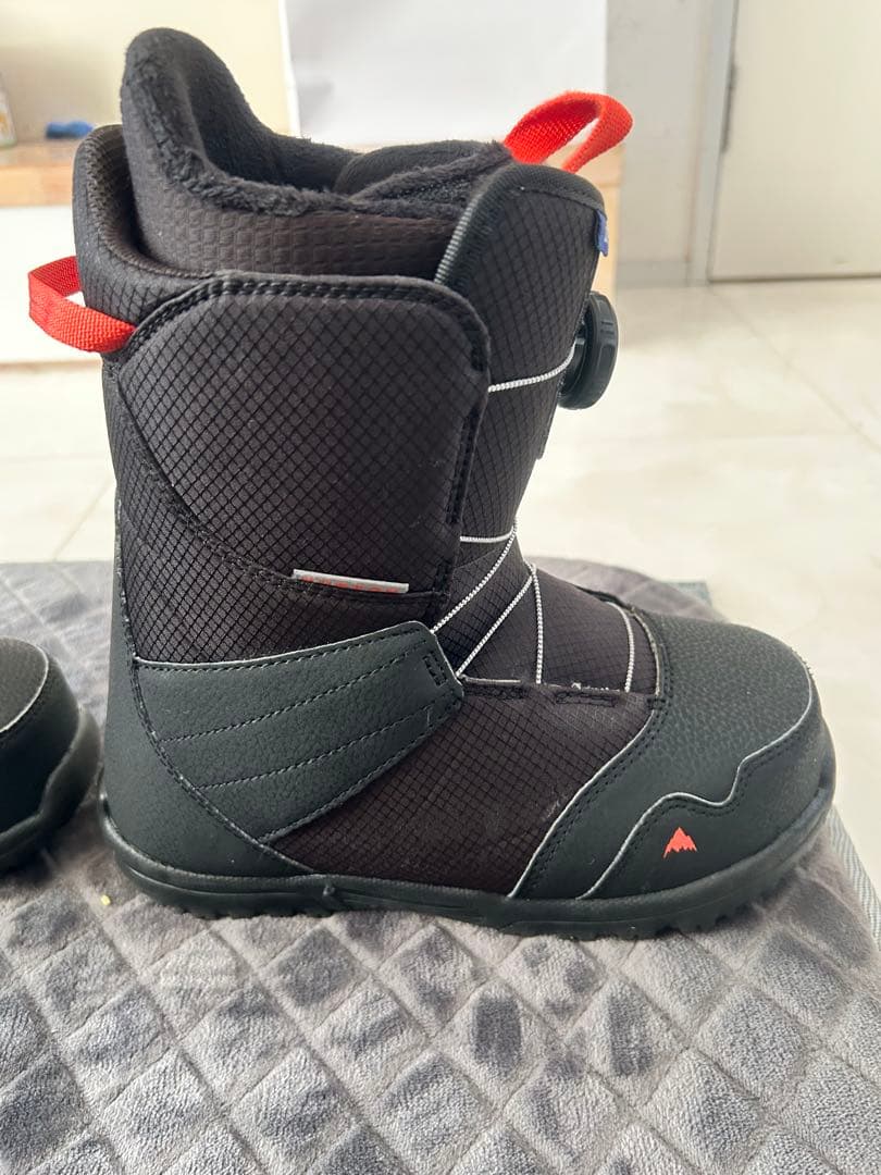 ZIPLINE スノーボードブーツ 子ども用 ブラック/レッドsize23センチ