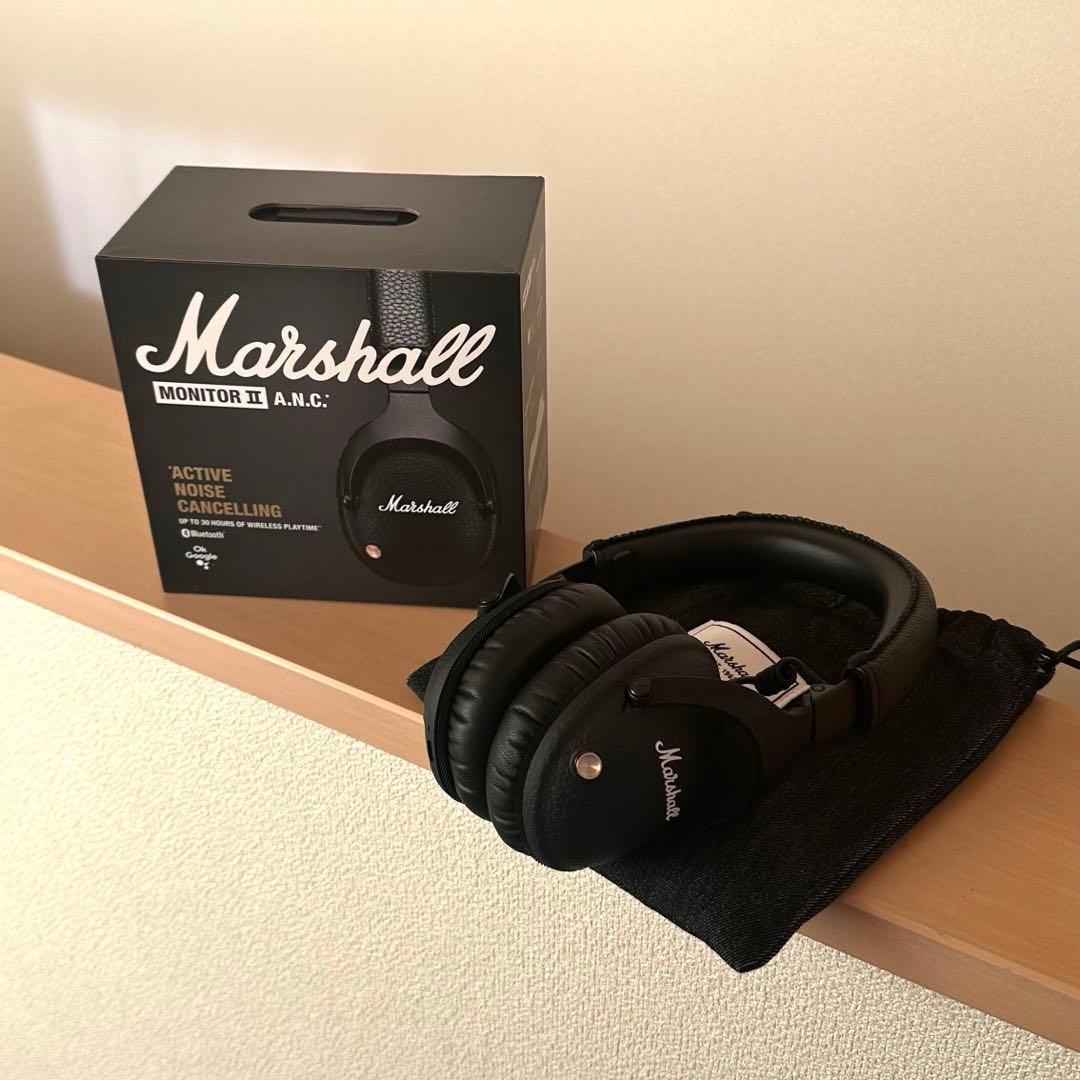 超美品 Marshall ワイヤレスヘッドホン MONITOR Ⅱ A.N.C
