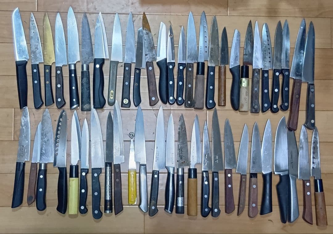 ペティナイフ 50本まとめ売り 有次特製 杉本 銀座 菊秀 正広 他 ジャンク