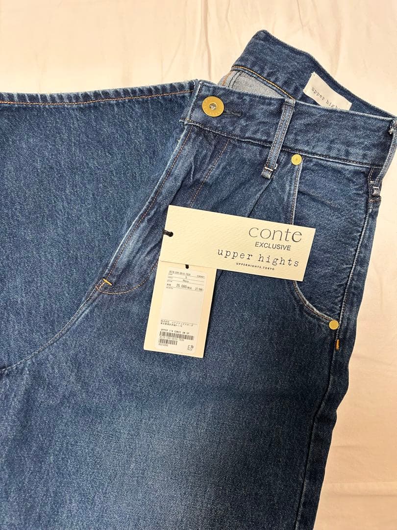 【別注】upper hights for conteタックデニムパンツ UN
