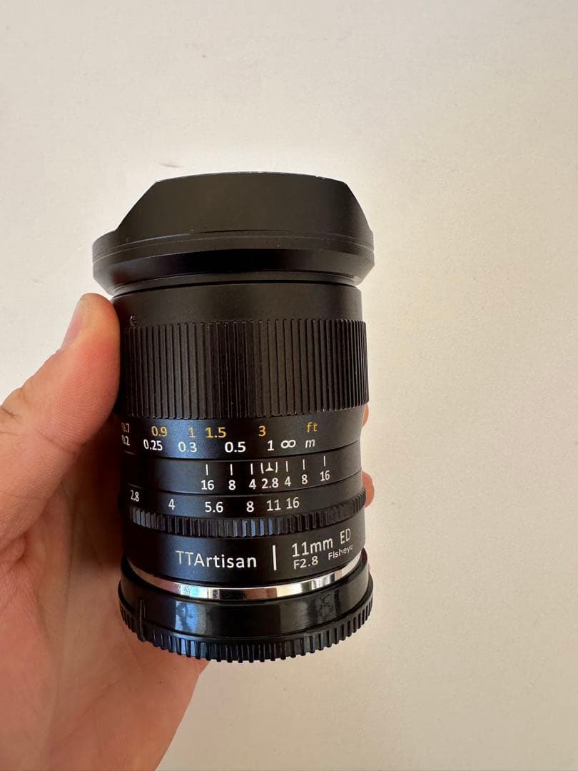 【美品】TTArtisan 11mm F2.8 フィッシュアイレンズ