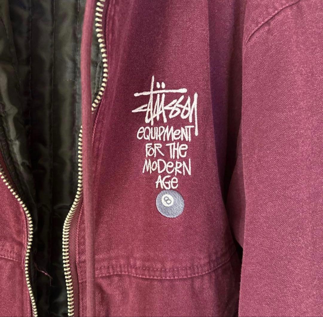 Stüssy バーガンディ ジャケット