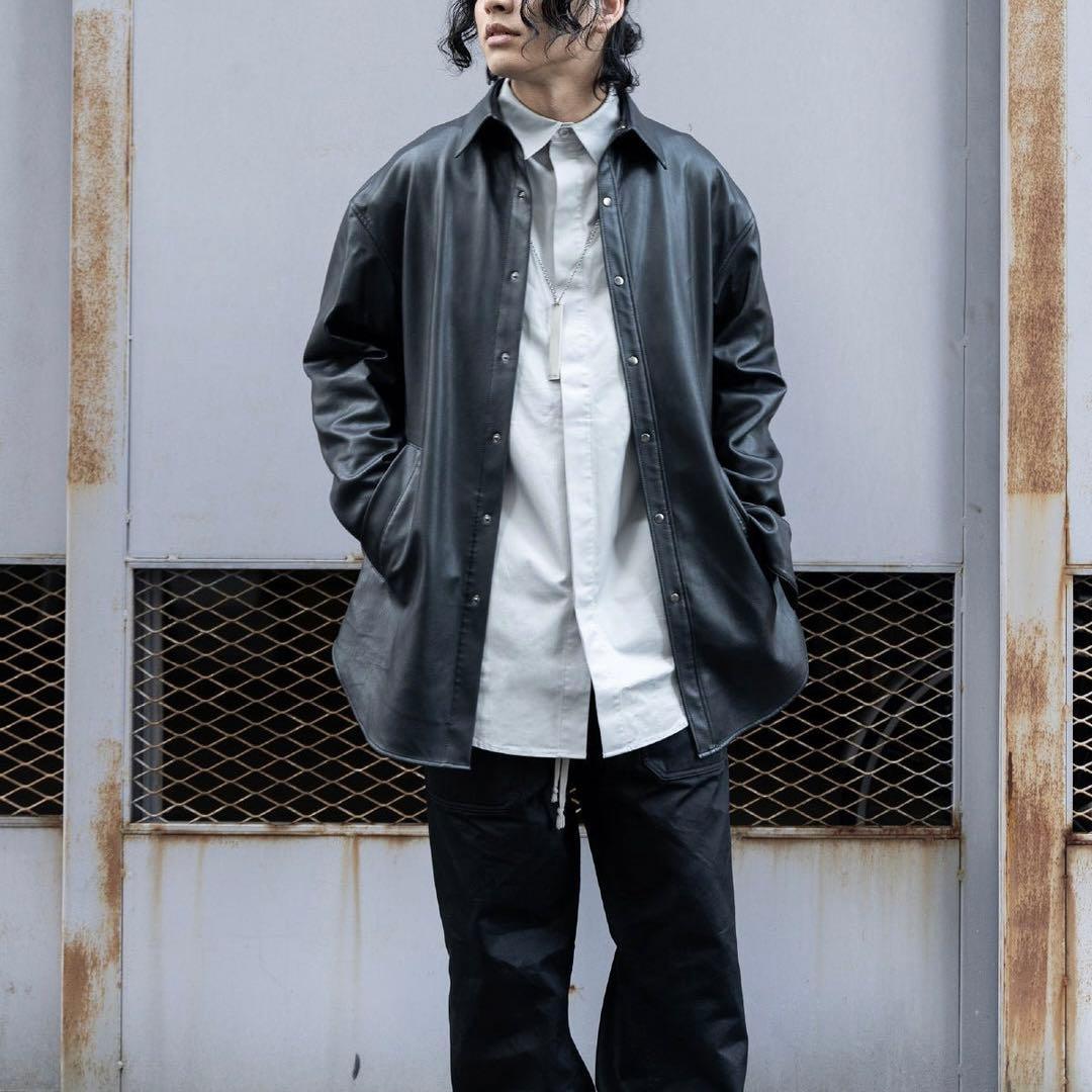 美品✨PRY シュウト オーバーサイズシャツジャケット ブラック 1