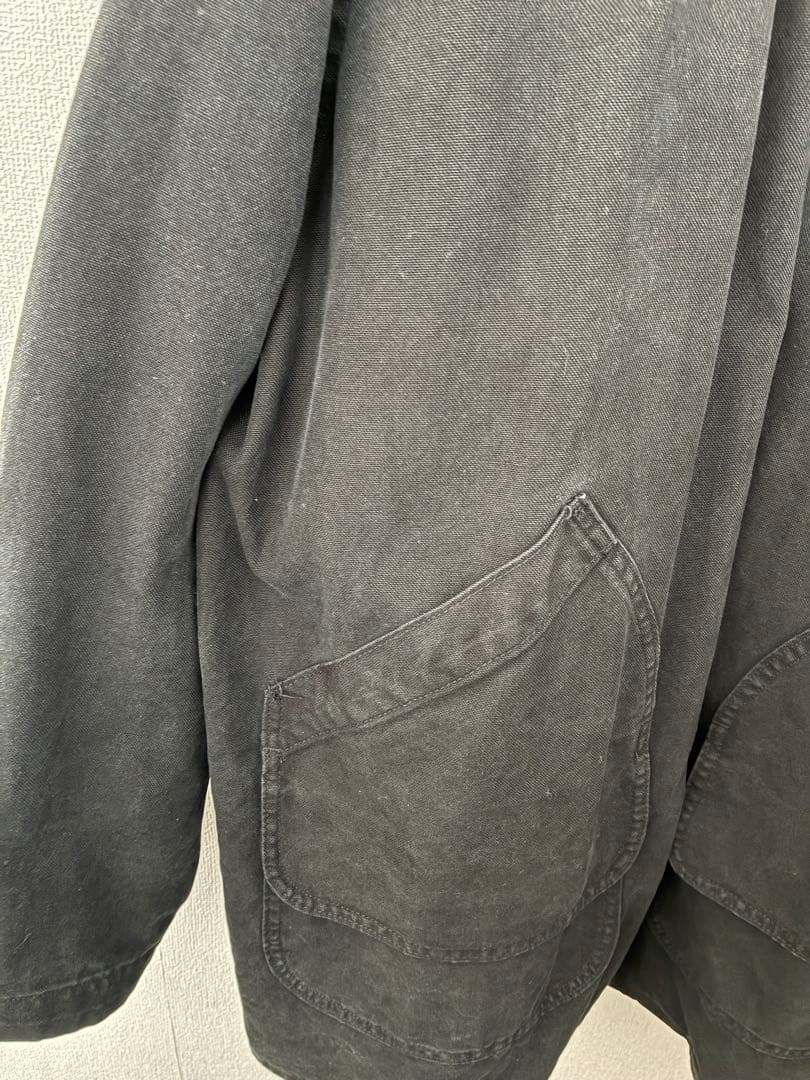 ウールリッチ　WOOL RICH 襟レザーダックジャケット　ブラック　L