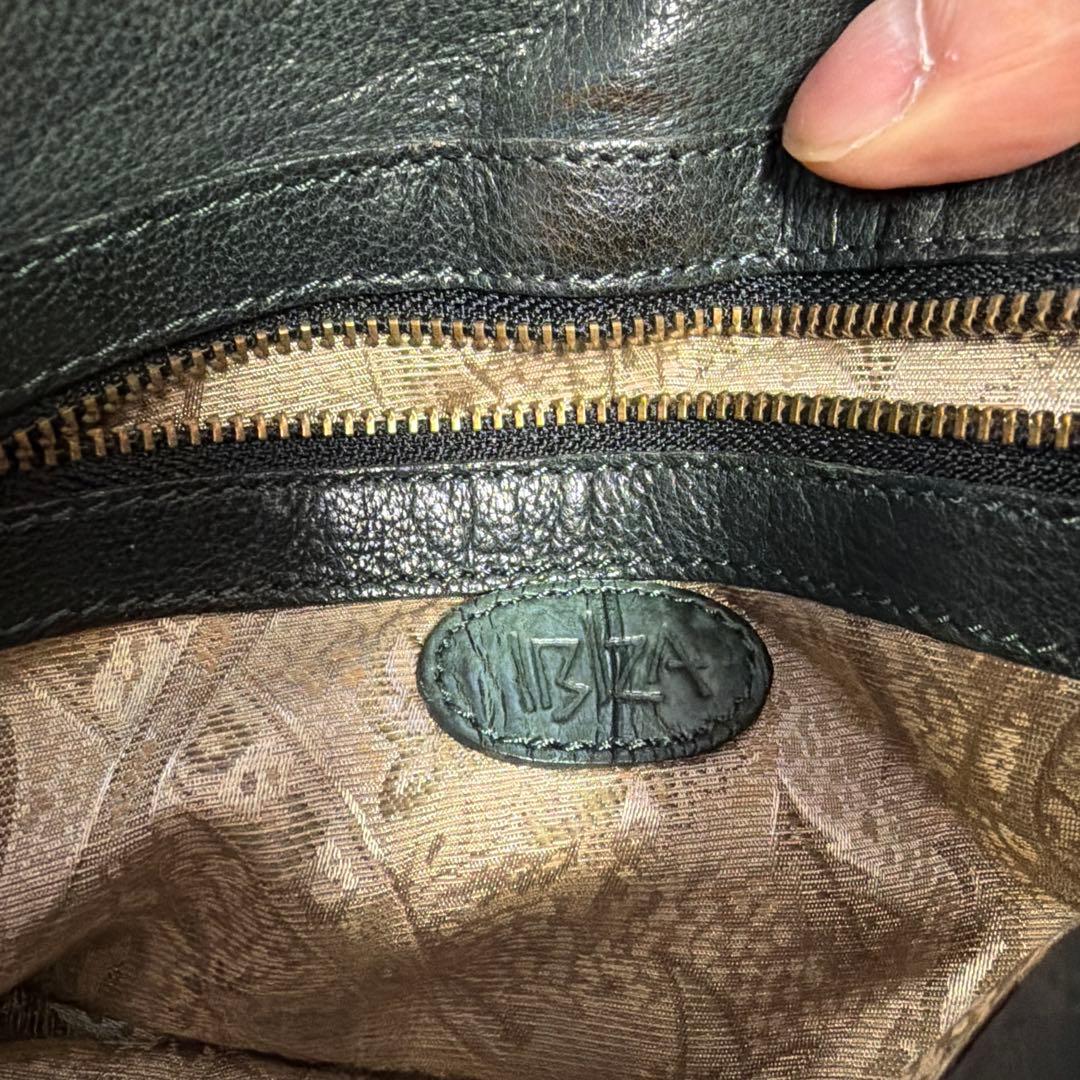 「ぬこさん専用〜ʕ•ᴥ•ʔ」IBIZA ダークグリーン　ハンドバッグ　美品！