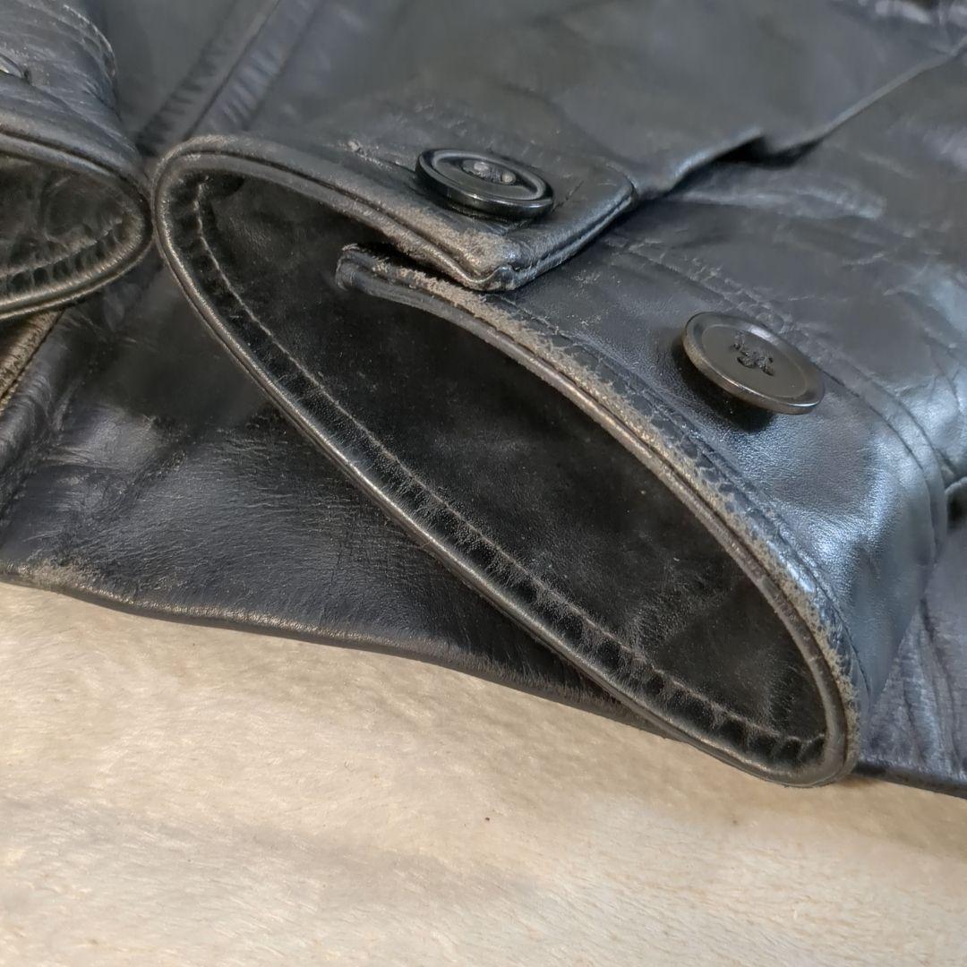 美品 オールドギャップ レザージャケット ブルゾン 牛革 Sサイズ ブラック