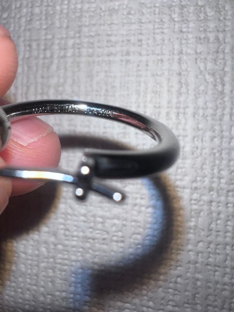 B*D様 CELINE シルバー ノットデザイン フープピアス