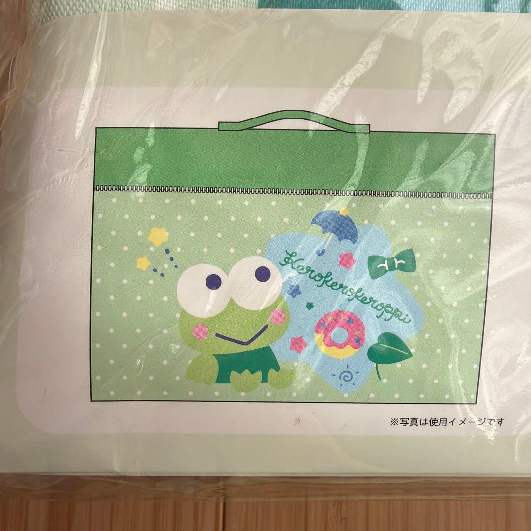 けろけろけろっぴ フタ付収納ボックス　保冷保温　お買い物バッグ　折りたたみ式