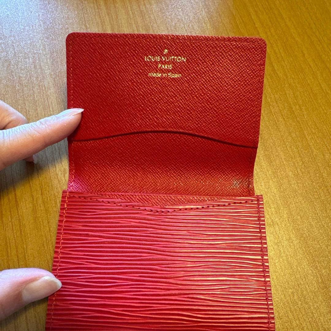 a*n様 Louis Vuitton エピレザー 名刺入れ ピンク