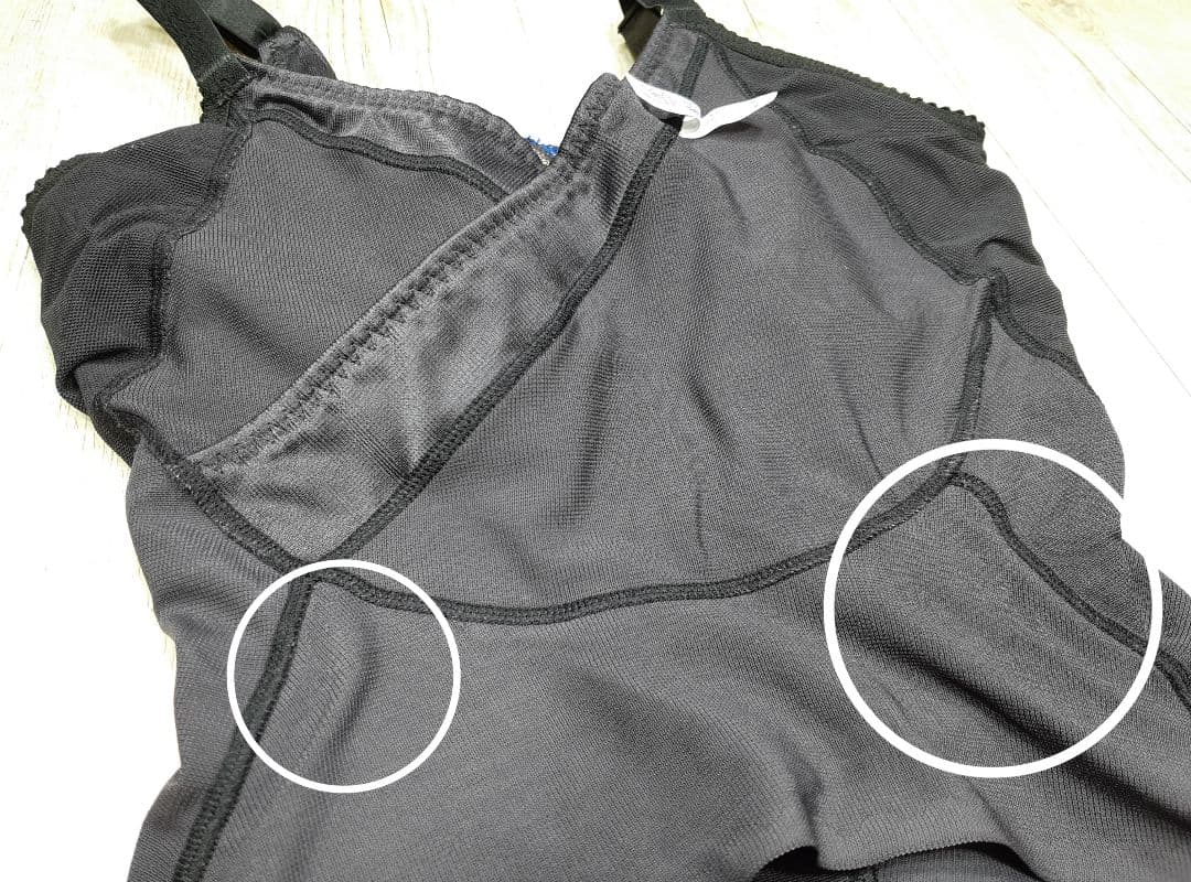 美品 マルコ　カーヴィシャス ボディスーツ E70 M/黒/カレス/232