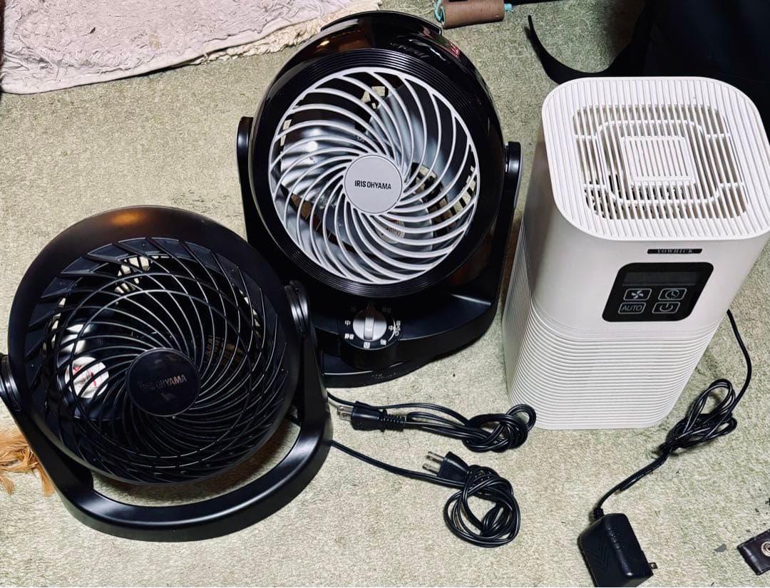 ★サーキュレーター卓上扇風機2機と空気清浄機セット！完璧です！★