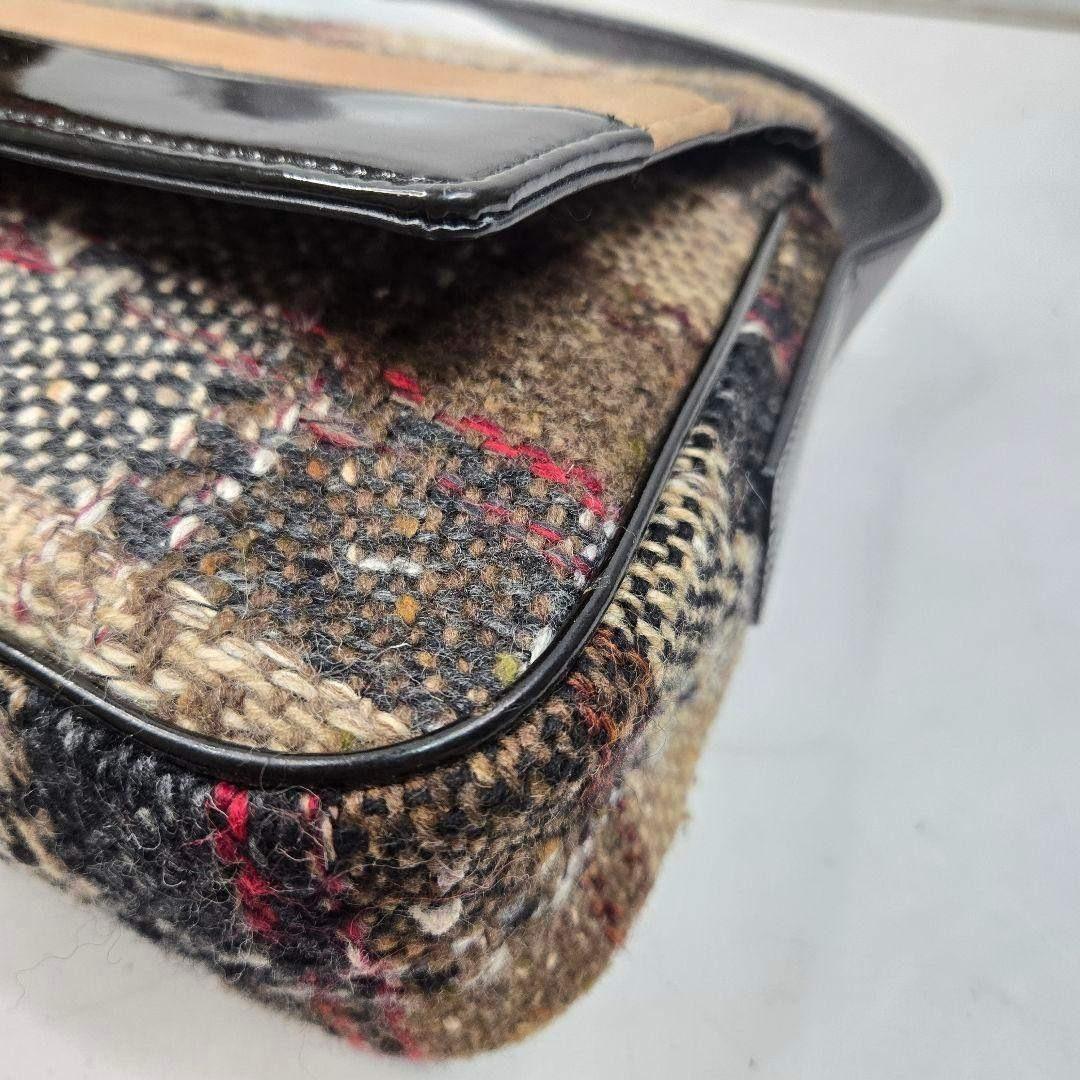 激レア美品 BURBERRY ツイード ノバチェック ショルダーバッグ