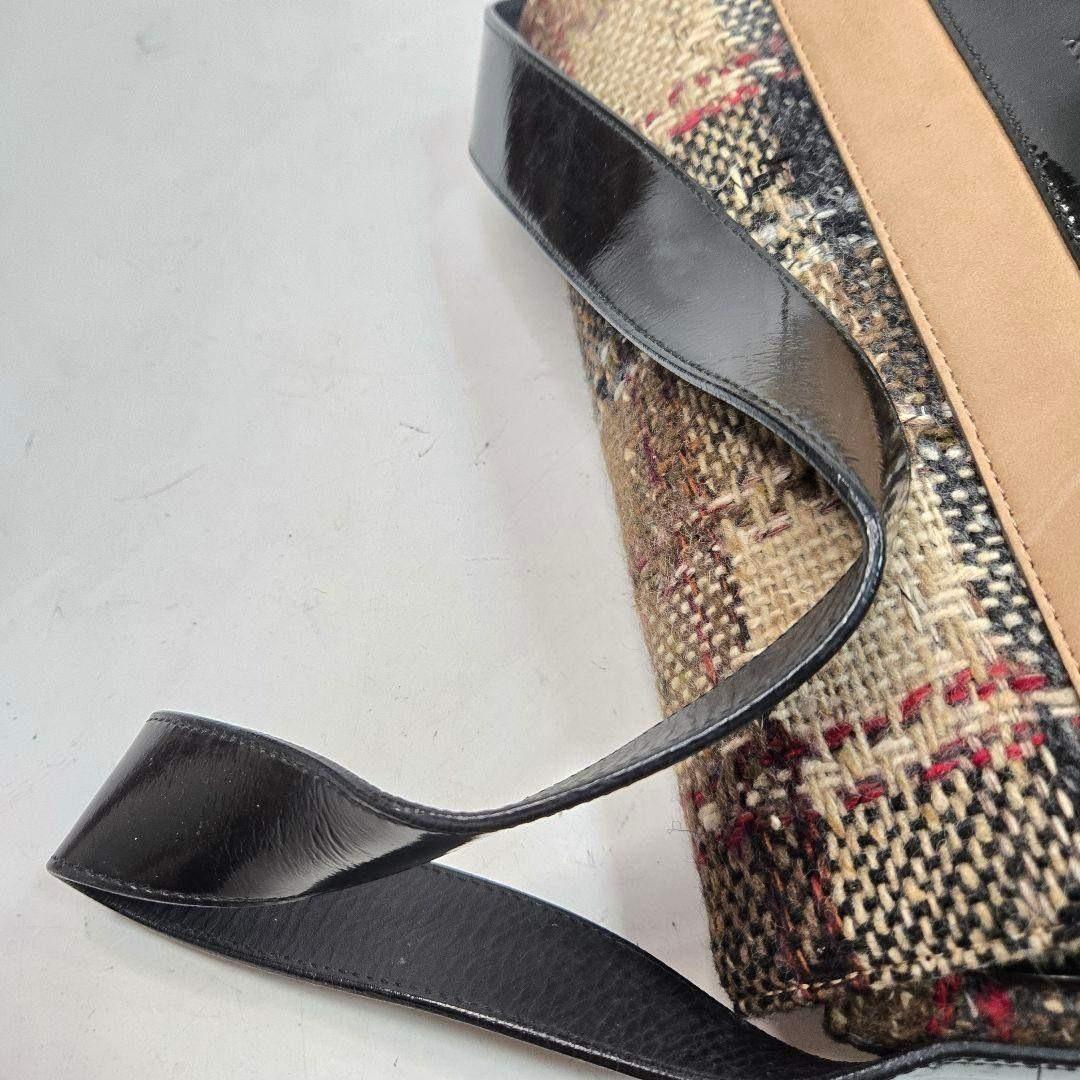 激レア美品 BURBERRY ツイード ノバチェック ショルダーバッグ