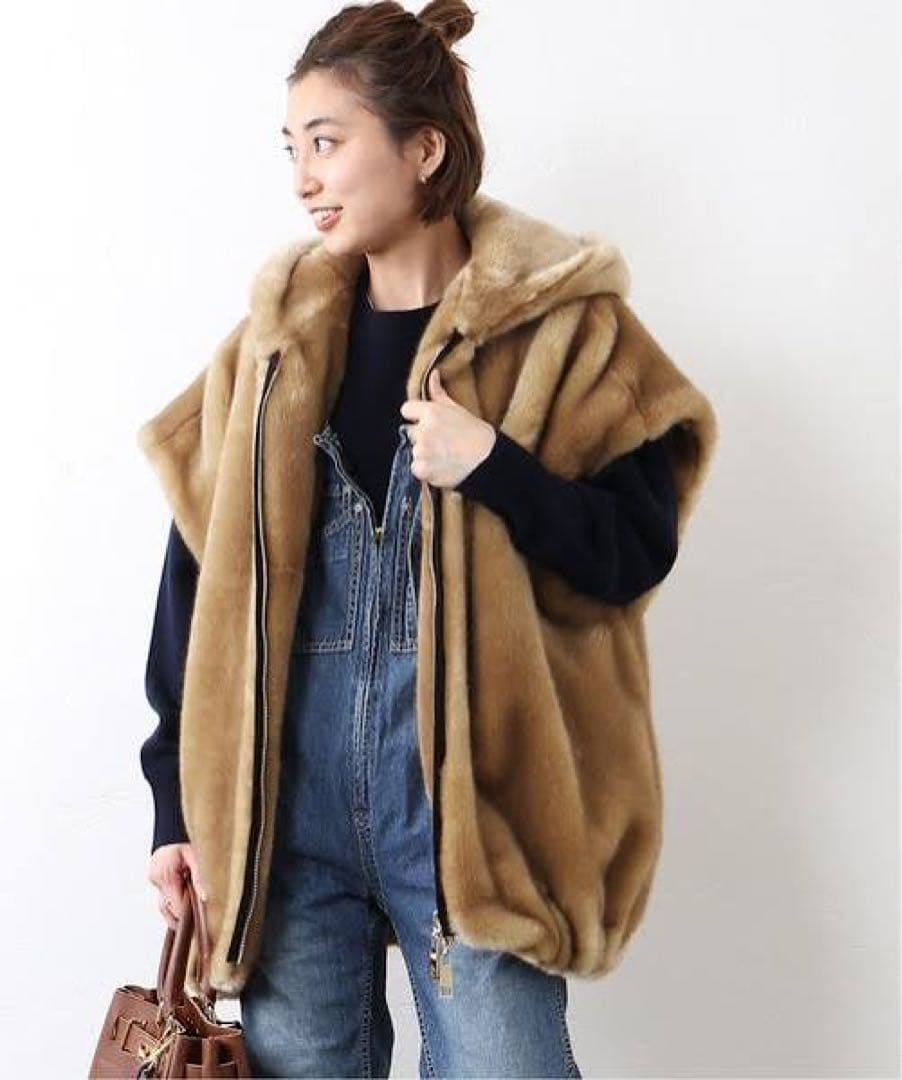 a point etc アーポワンウテセ ファーベスト　ベージュ