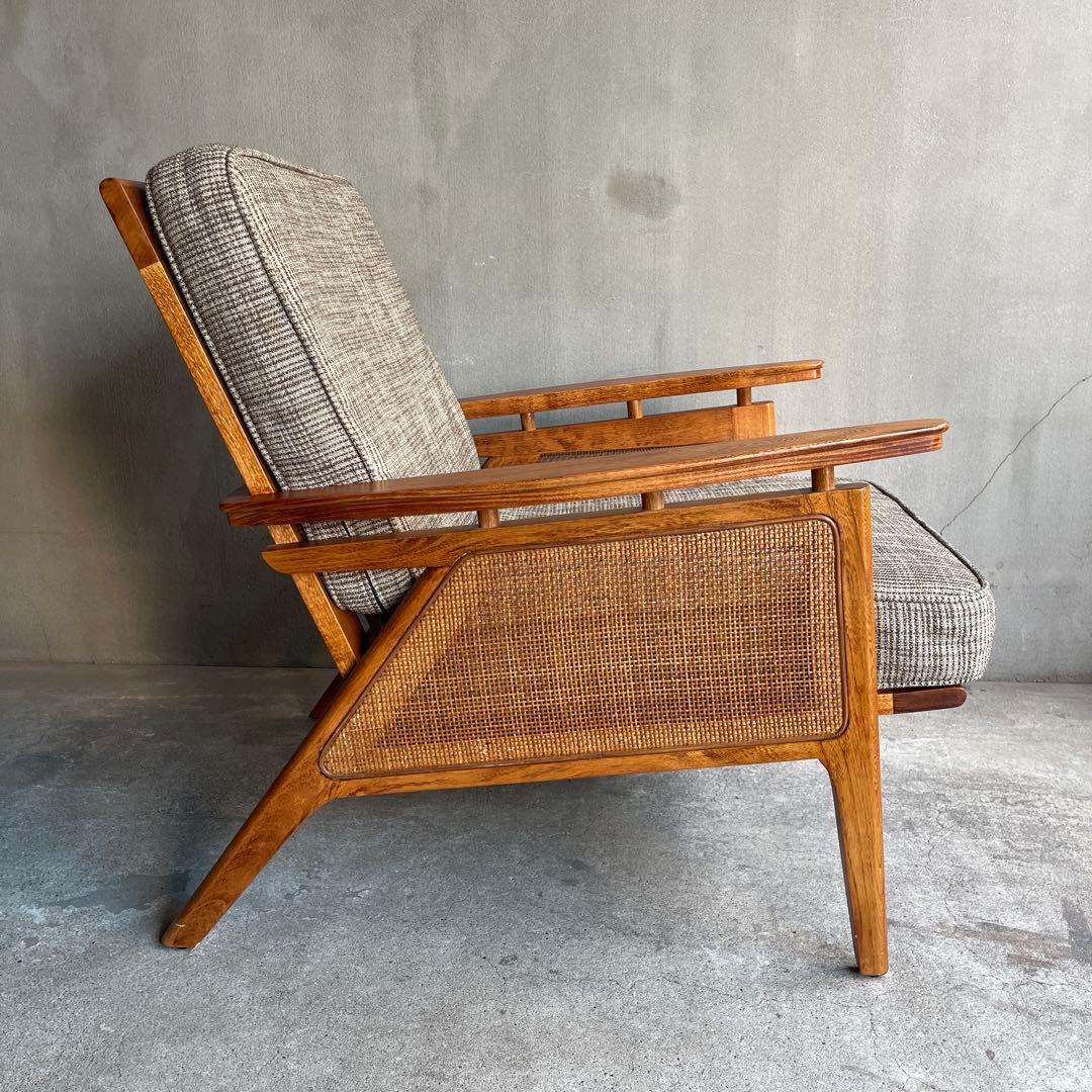 美品　ACME Furniture ウィッカーラウンジチェア