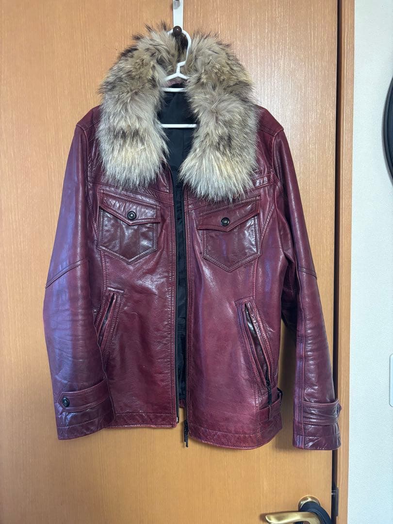 A.S.M バーガンディ レザージャケット