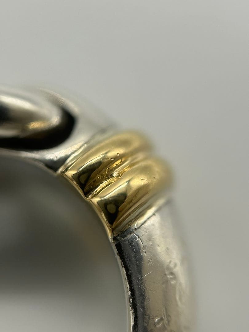 ティファニー TIFFANY サークルリング 9号 YG コンビヴィンテージ