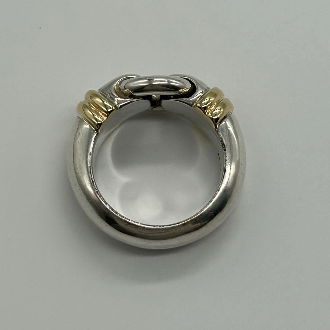 ティファニー TIFFANY サークルリング 9号 YG コンビヴィンテージ