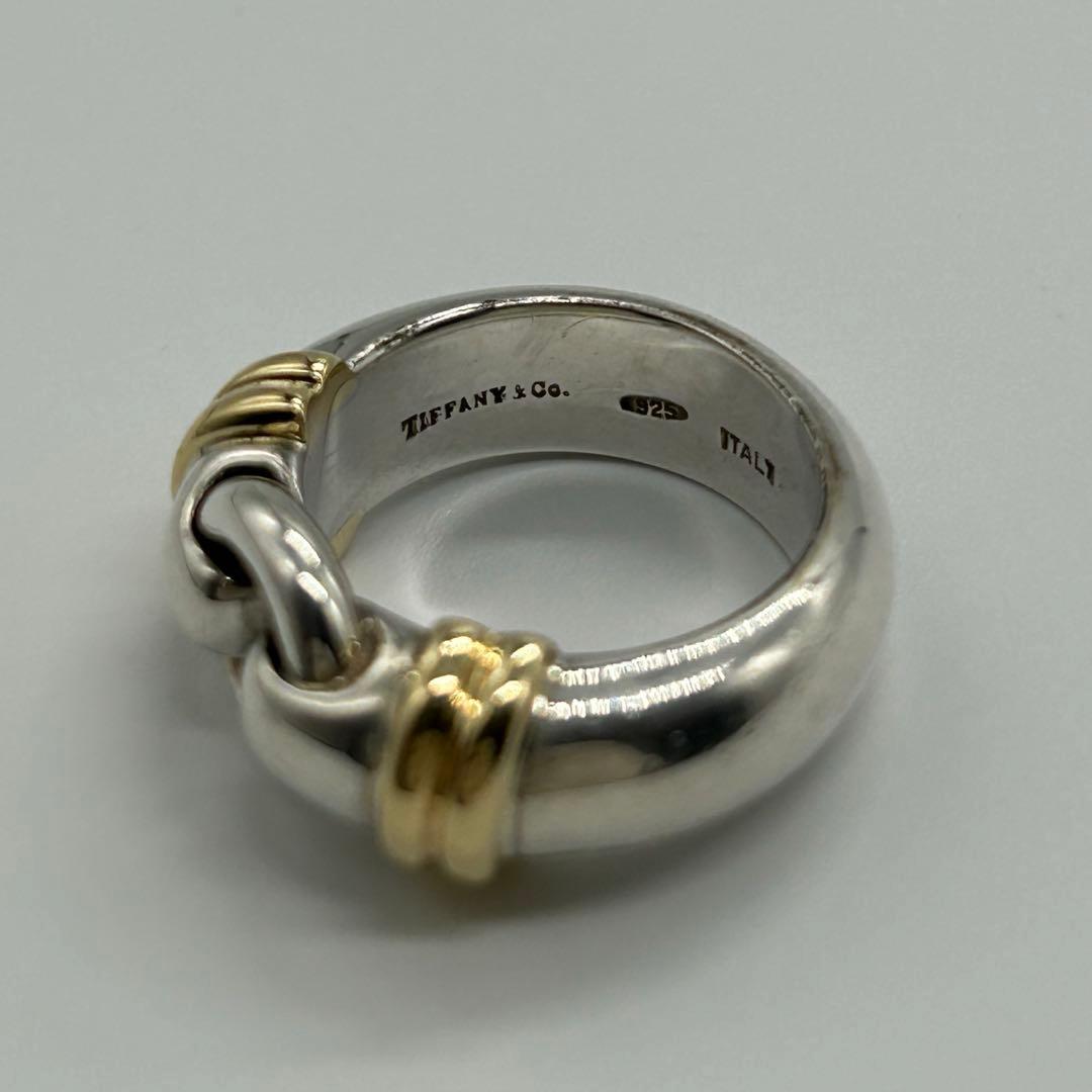 ティファニー TIFFANY サークルリング 9号 YG コンビヴィンテージ