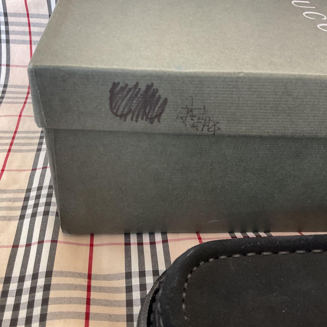 グッチ　ブラックスエードビットローファー