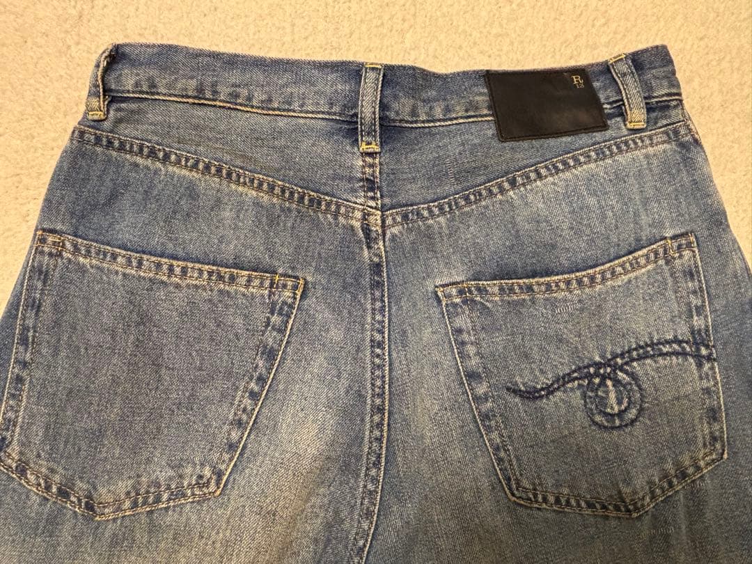 アパルトモン R13 DAMON PLEATED WIDE LEG DENIM