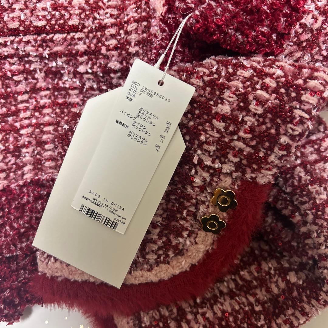 【LILY BROWN×MARY QUANT】デイジー釦ツイードニットジャケット