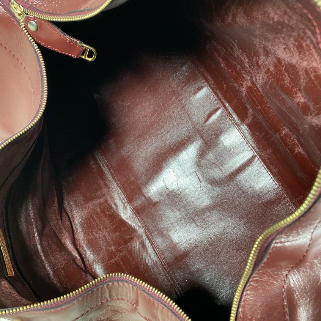 【美品】カルティエ マストライン レザー ボストンバッグ トラベルバッグ