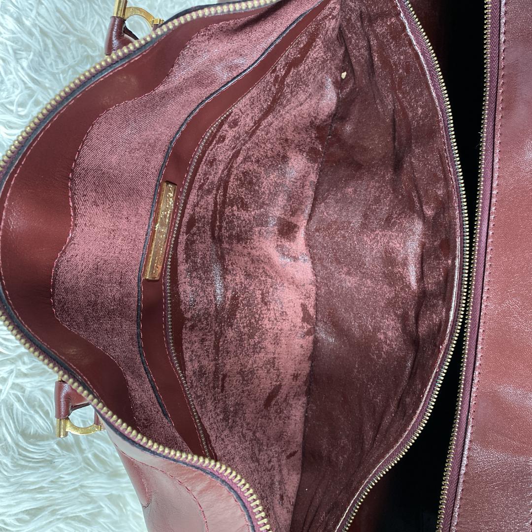 【美品】カルティエ マストライン レザー ボストンバッグ トラベルバッグ