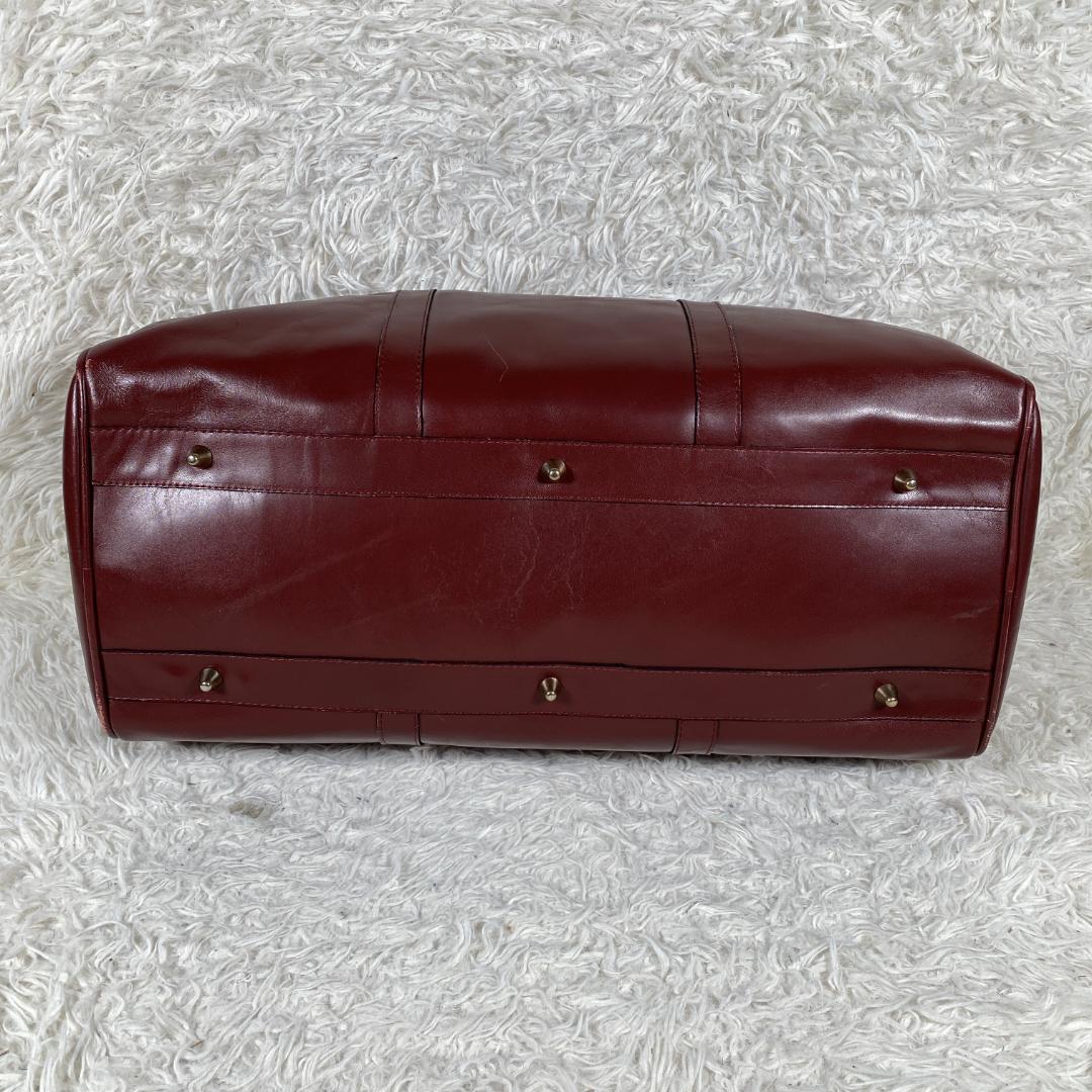 【美品】カルティエ マストライン レザー ボストンバッグ トラベルバッグ