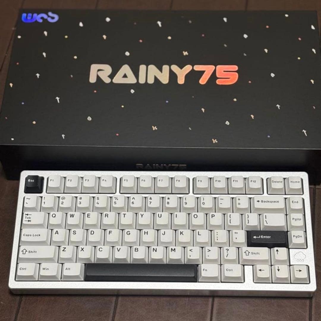【極美品・おまけ付き】Rainy75 lite シルバー メカニカルキーボード