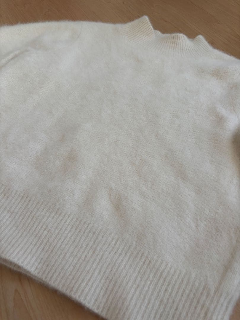 アナイ　セーター　ホワイト　38 袖ボリューム