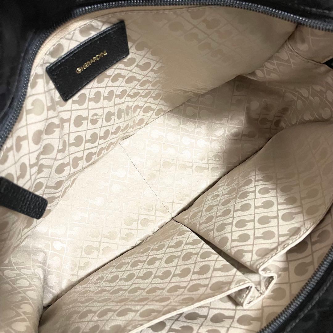 未使用タグ付/ゲラルディーニ　ミニボストン　ハンドバッグ　ソフティ　現行　黒