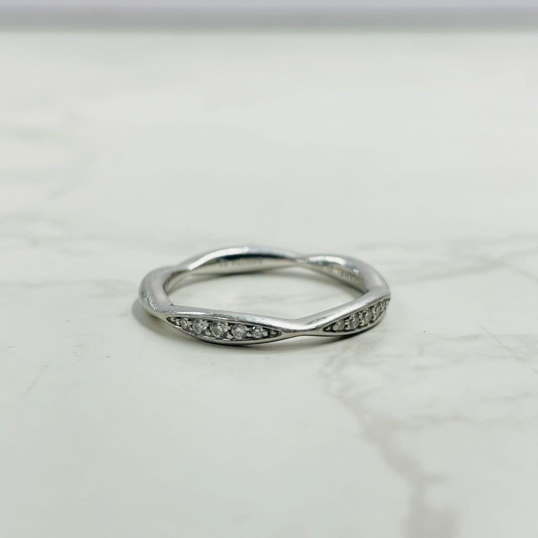 シャネル カメリア コレクション ハーフエタニティリング 3.7g PT950