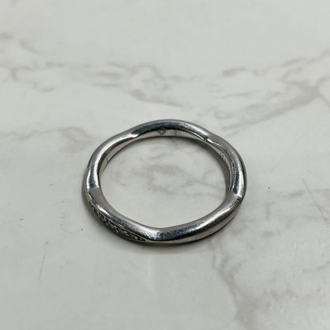 シャネル カメリア コレクション ハーフエタニティリング 3.7g PT950