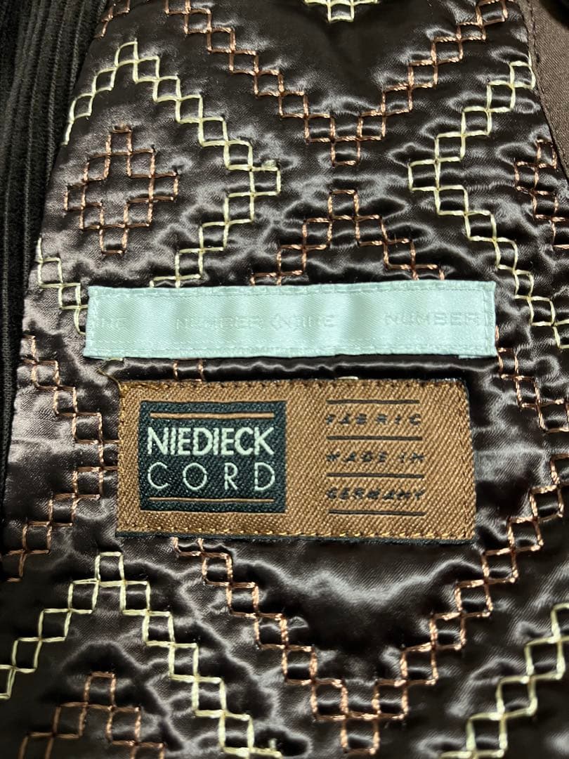 ナンバーナインジョージ期　ラビットファーコーデュロイジャケット　サイズ3