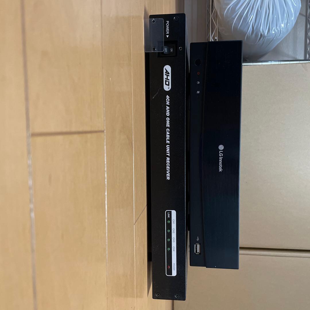 LG 4CH HD デジタルレコーダー AhDカメラ電源付