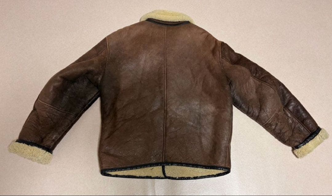 OUR PRIDE シープスキン リアルムートン B-3 レザージャケット 短丈