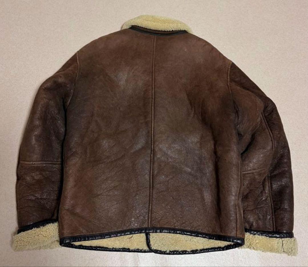 OUR PRIDE シープスキン リアルムートン B-3 レザージャケット 短丈